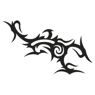 Sticker Autocollant Scorpion Tribal