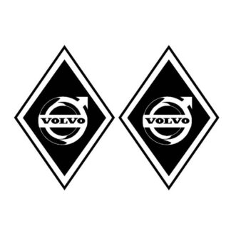 Lot de 2 Stickers autocollants camion losanges  Volvo modèle 2