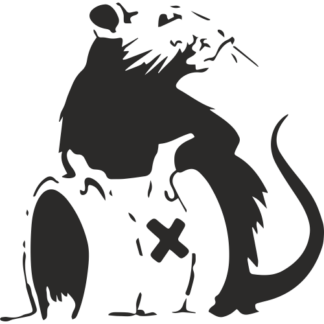 Sticker Autocollant     Rat Bidon Toxique street art L87296