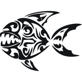 Sticker Autocollant Poisson Tribal
