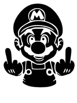 Sticker Autocollant Mario fuck héro U87297