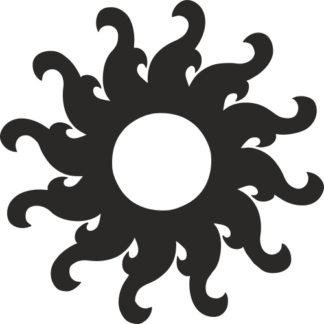 Sticker Autocollant soleil tribal