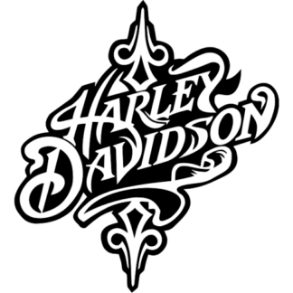 Sticker Autocollant Harley davidson baroque