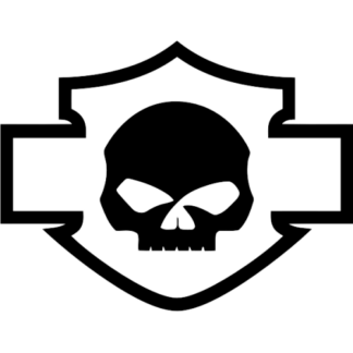 Sticker Autocollant harley skull