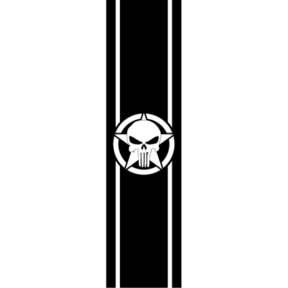 Sticker Autocollant   etoile us punisher