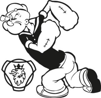 Sticker Autocollant  Scania Popeye camion S87293