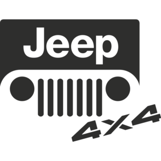 Sticker Autocollant  jeep 4x4 auto AM87356