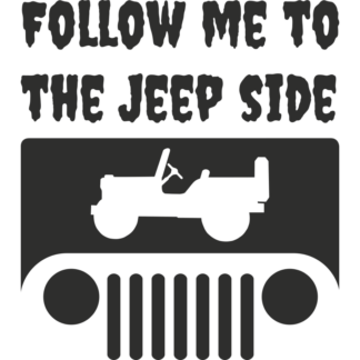 Sticker Autocollant  jeep follow me auto AM87355