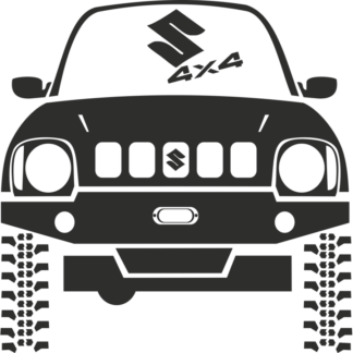 Sticker Autocollant  suzuki 4x4  auto AM87312