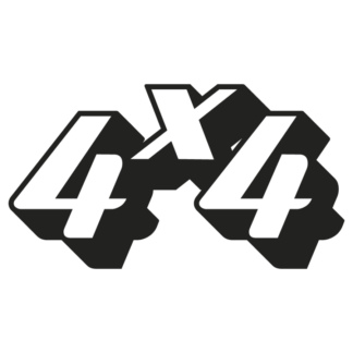 Sticker Autocollant 4x4 auto AM87596