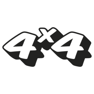 Sticker Autocollant 4x4 auto AM87584