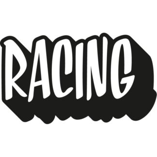 Sticker Autocollant racing auto AM87530