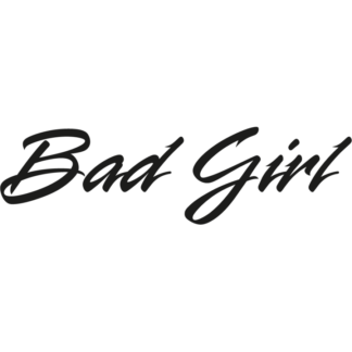 Sticker Autocollant bad girl auto AM87509