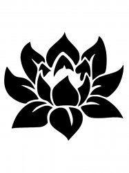 Sticker Autocollant lotus fleur AF87301