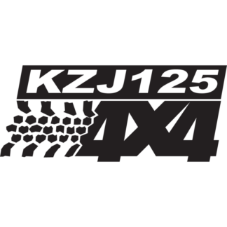Sticker Autocollant logo 4x4 kzj125 auto AM87408