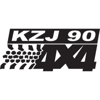 Sticker Autocollant logo 4x4 kzj90 auto AM87406
