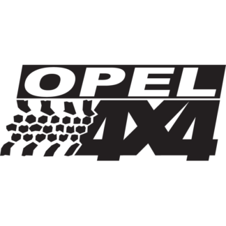 Sticker Autocollant logo 4x4 opel auto AM87396