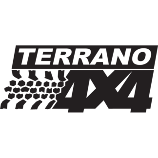 Sticker Autocollant logo 4x4 terrano auto AM87387