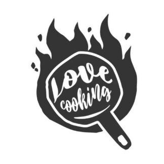 Sticker Autocollant Love cooking cuisine W87296
