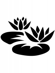 Sticker Autocollant lotus fleur AF87302