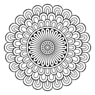 Sticker Autocollant mandala zen fleur AK87295
