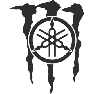 Sticker Autocollant  yamaha monster moto AN87292