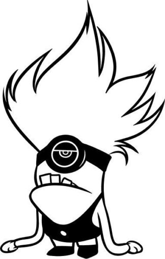 Sticker Autocollant Minion bizarre  disney AA87289