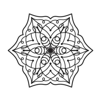 Sticker Autocollant mandala zen fleur AK87291