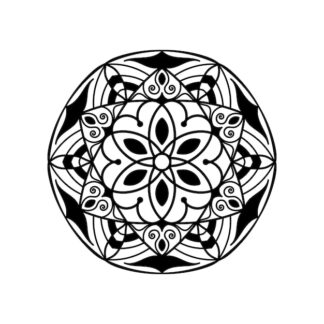 Sticker Autocollant mandala zen fleur AK87290