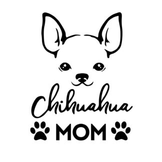 Sticker Autocollant Chien chihuahua mom deco Y87297
