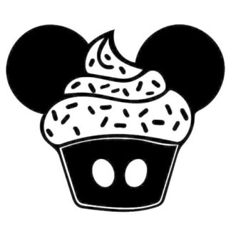 Sticker Autocollant Mickey cupcake Disney X87297