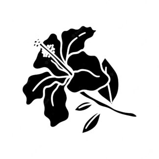 Sticker Autocollant hibiscus fleur AJ87293