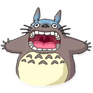 Sticker Autocollant totoro peur imprimé IMP87292