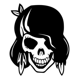 Sticker Autocollant  tête de mort skull AVw187303