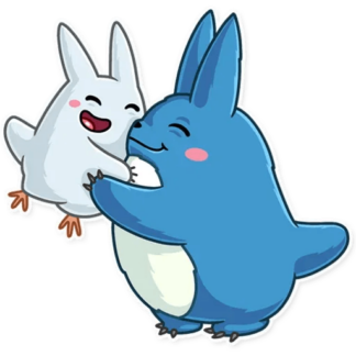 Sticker Autocollant totoro calin imprimé IMP87294