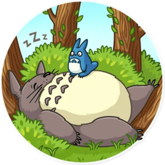 Sticker Autocollant totoro dodo imprimé IMP87295