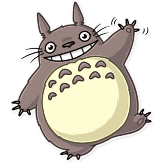 Sticker Autocollant totoro coucou imprimé IMP87293