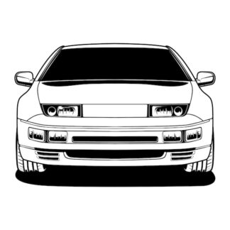 Sticker Autocollant voiture muscle car silouhette BVw187306