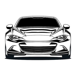 Sticker Autocollant voiture sport silouhette BVw187300