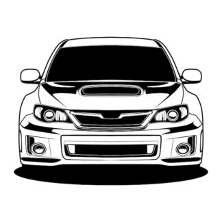 Sticker Autocollant voiture muscle car silouhette BVw187305