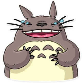 Sticker Autocollant totoro rit imprimé IMP87289