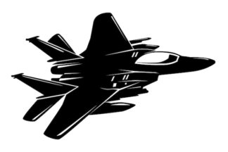 Sticker Autocollant avion de chasse  AT87289