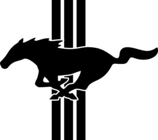 Sticker Autocollant mustang bandes AUTO MUS18731