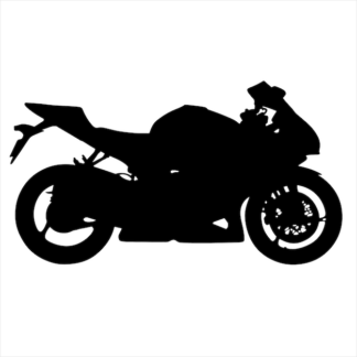 Sticker Autocollant moto  silouhette BVw18743