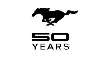 Sticker Autocollant mustang 50 years AUTO MUS18730
