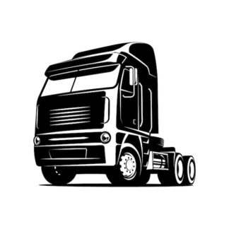 Sticker Autocollant camion  silouhette BVw18728