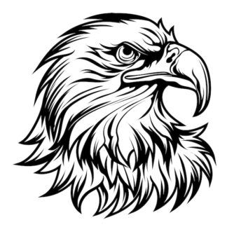 Sticker Autocollant aigle oiseau SCF18737