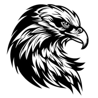 Sticker Autocollant aigle oiseau SCF18738