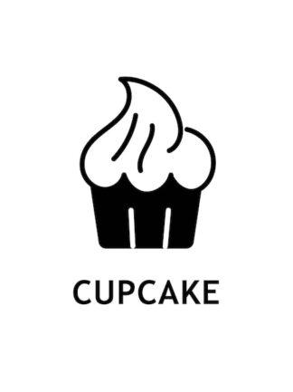 Sticker Autocollant cup cake gateau nourriture NF18744