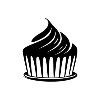 Sticker Autocollant cup cake gateau nourriture NF18734